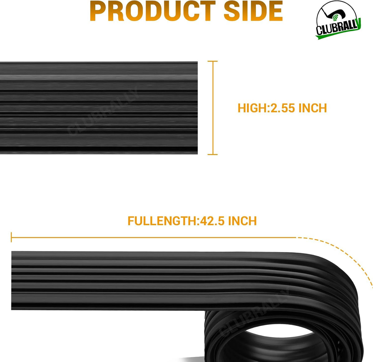 Rubber Golf Cart Floor Edge Protector for Club Car DS 1987-Up 2 PCS | DRIVE UP