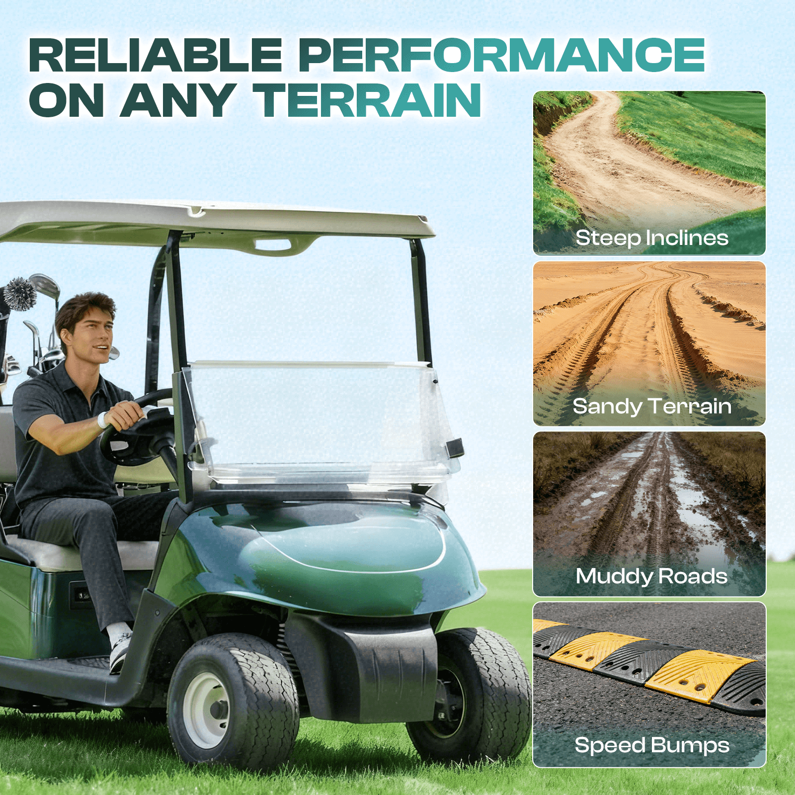 Golf Cart Rear Shock Upgrade for EZGO RXV 2008-2013 Gas & Electric Models | Drive-up