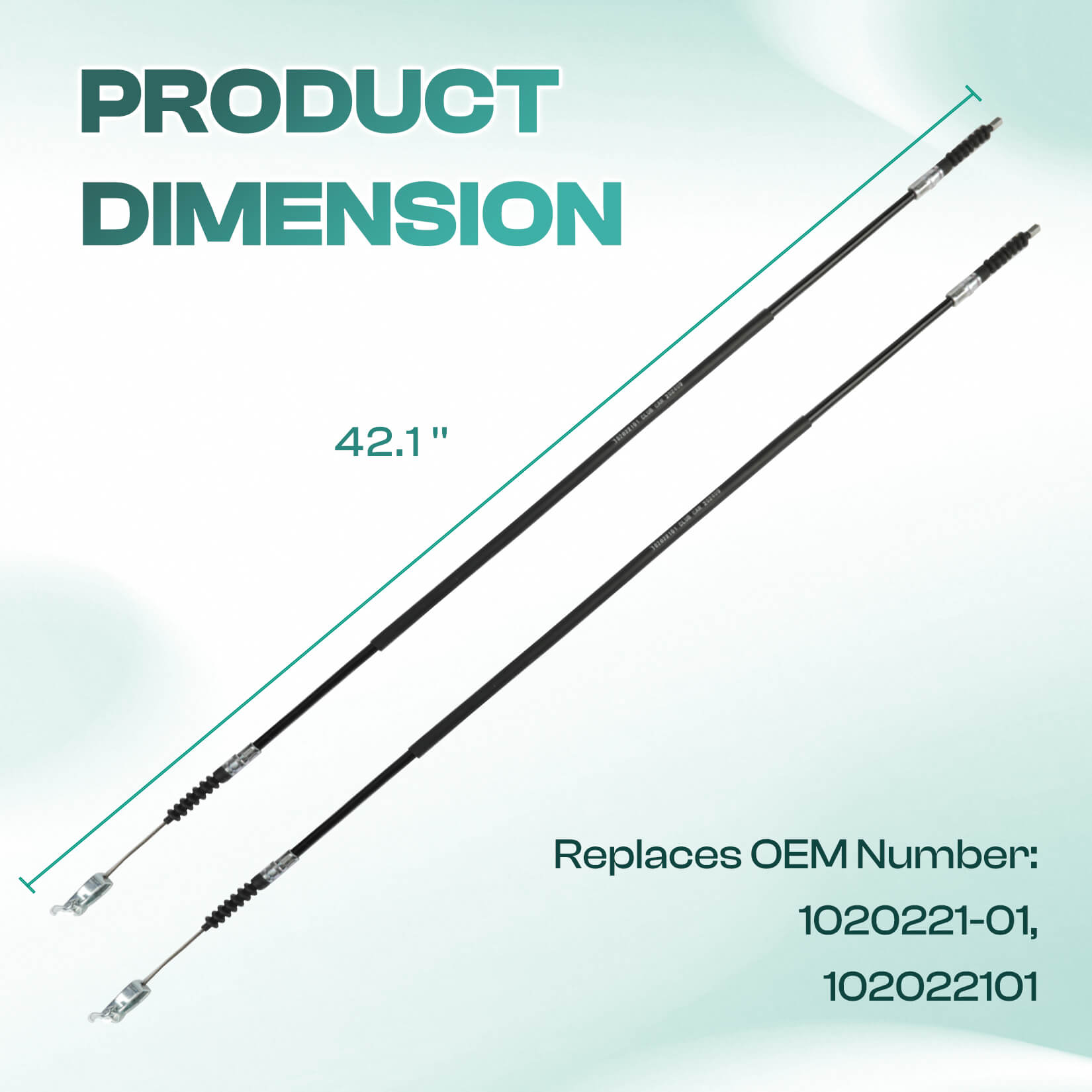 Club Car DS brake cable set