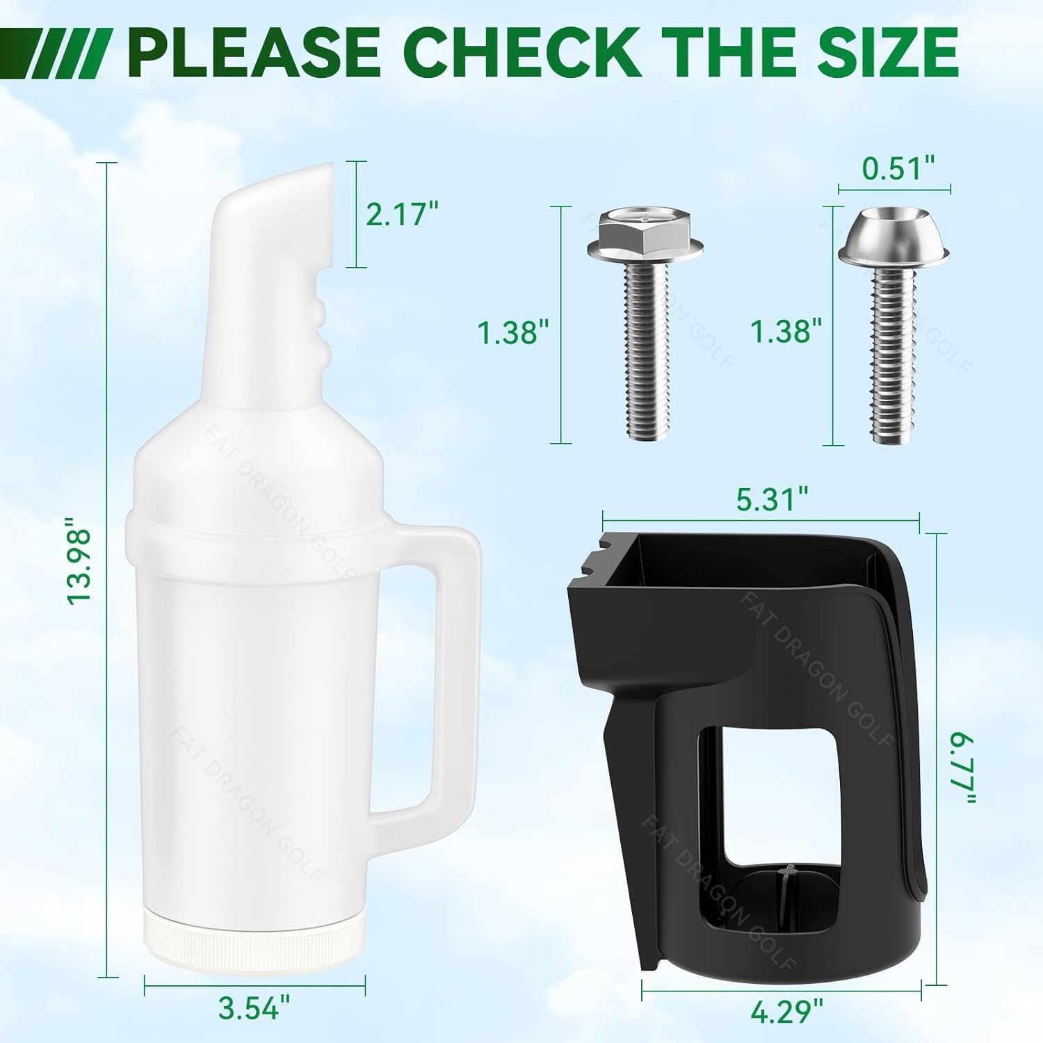 Sand Bottle with Handle for Club Car Precedent