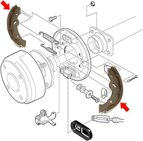 Golf Cart Brake Shoes for EZGO Yamaha