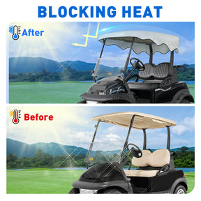 Golf Cart Roof Sun Shade Cover for Club Car Precedent 2 Passenger Models | Drive-up