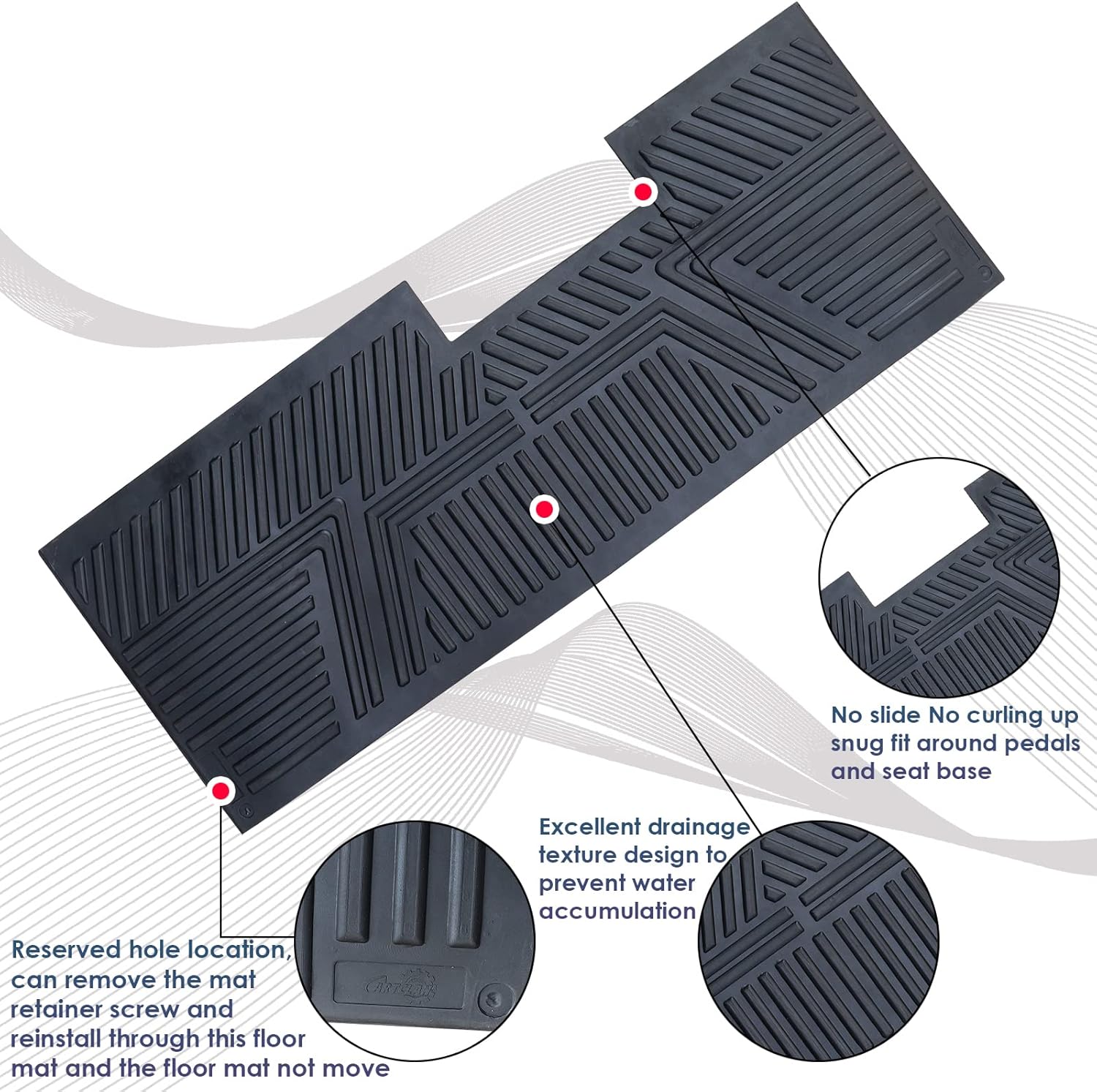 Golf Cart Rubber Floor Mat