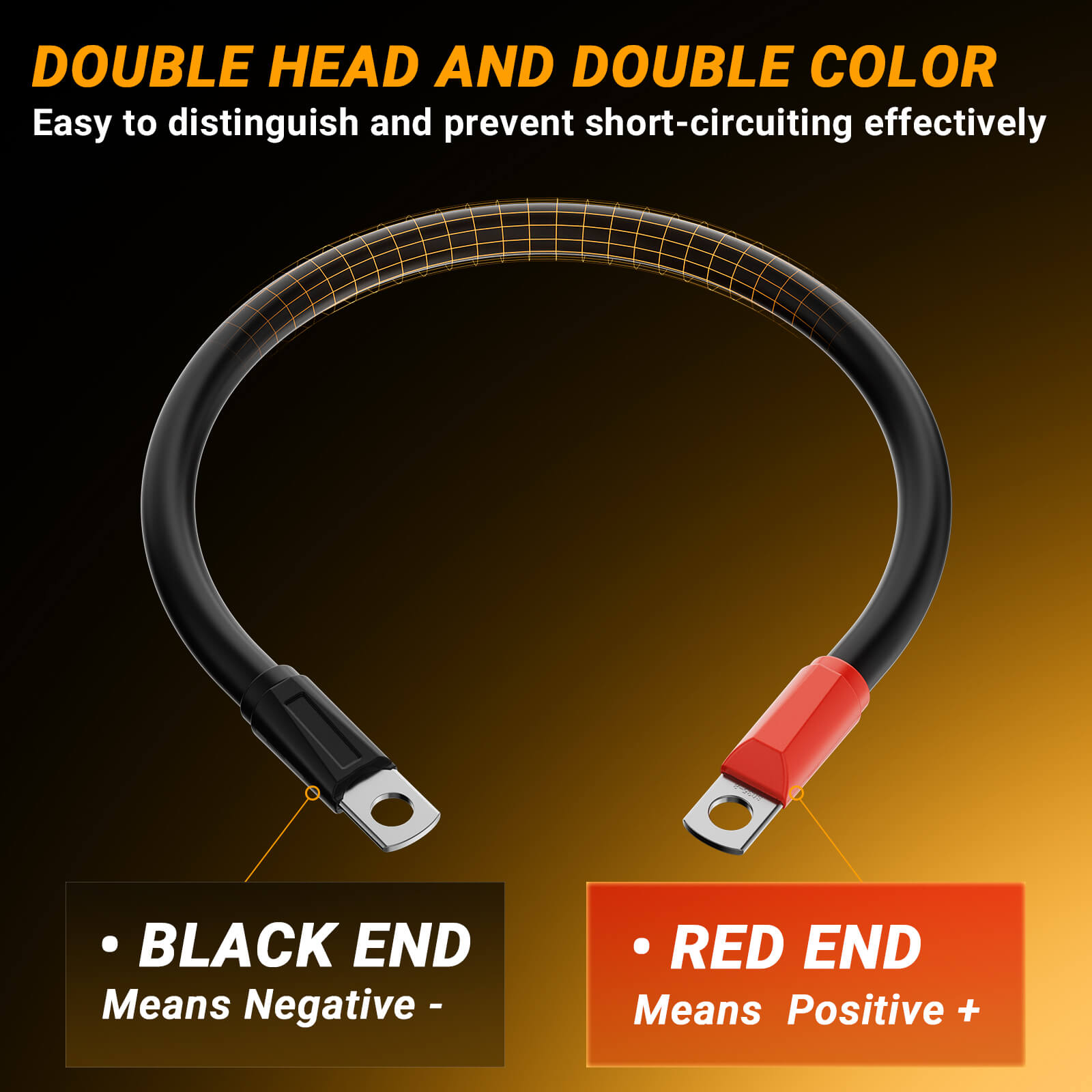 Golf Cart 2 Gauge Battery Cable for EZGO RXV High-Performance Wiring Kit 