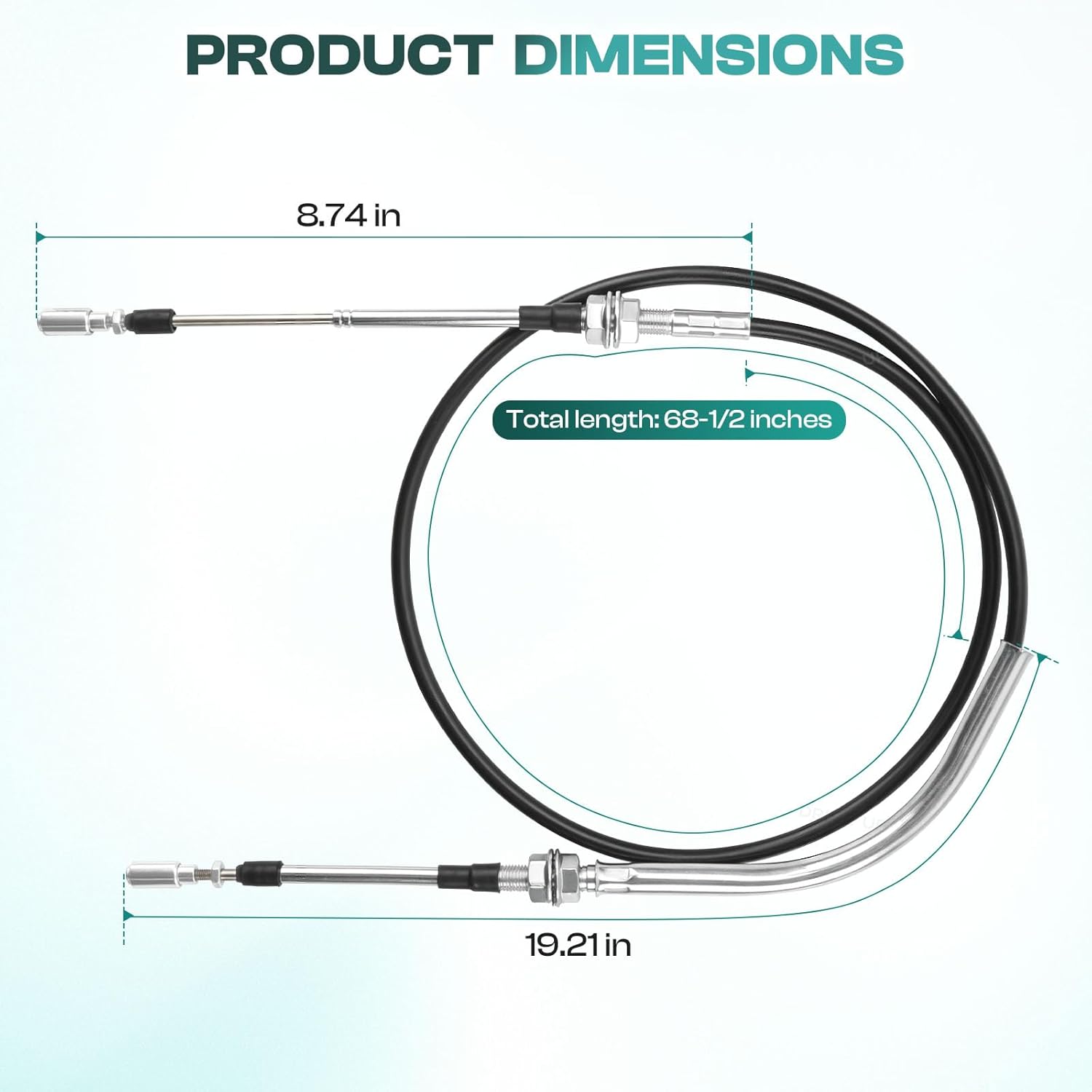 Golf Cart Transmission Shifter Cable for 1998-2003 Club Car DS Gas