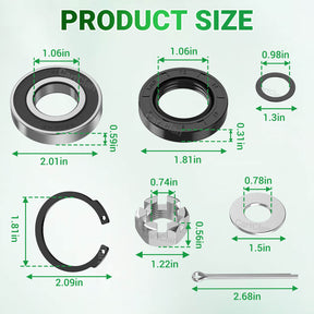 Golf Cart Rear Axle Bearing & Seal Kit for EZGO TXT/Medalist/ST/MPT Gas Models
