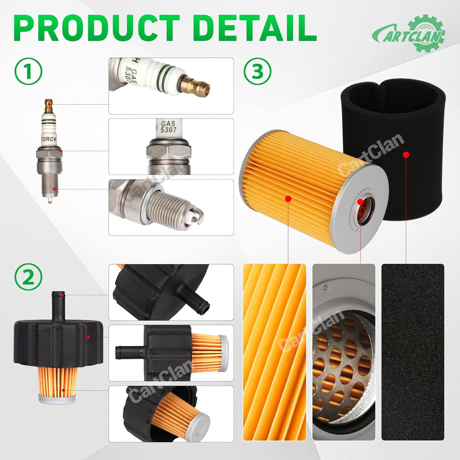 Golf Cart Tune Up Kit for Yamaha Gas G2/G9/G11