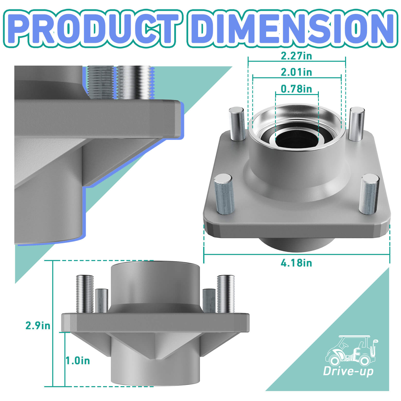 Golf Cart Wheel Hubs for Club Car