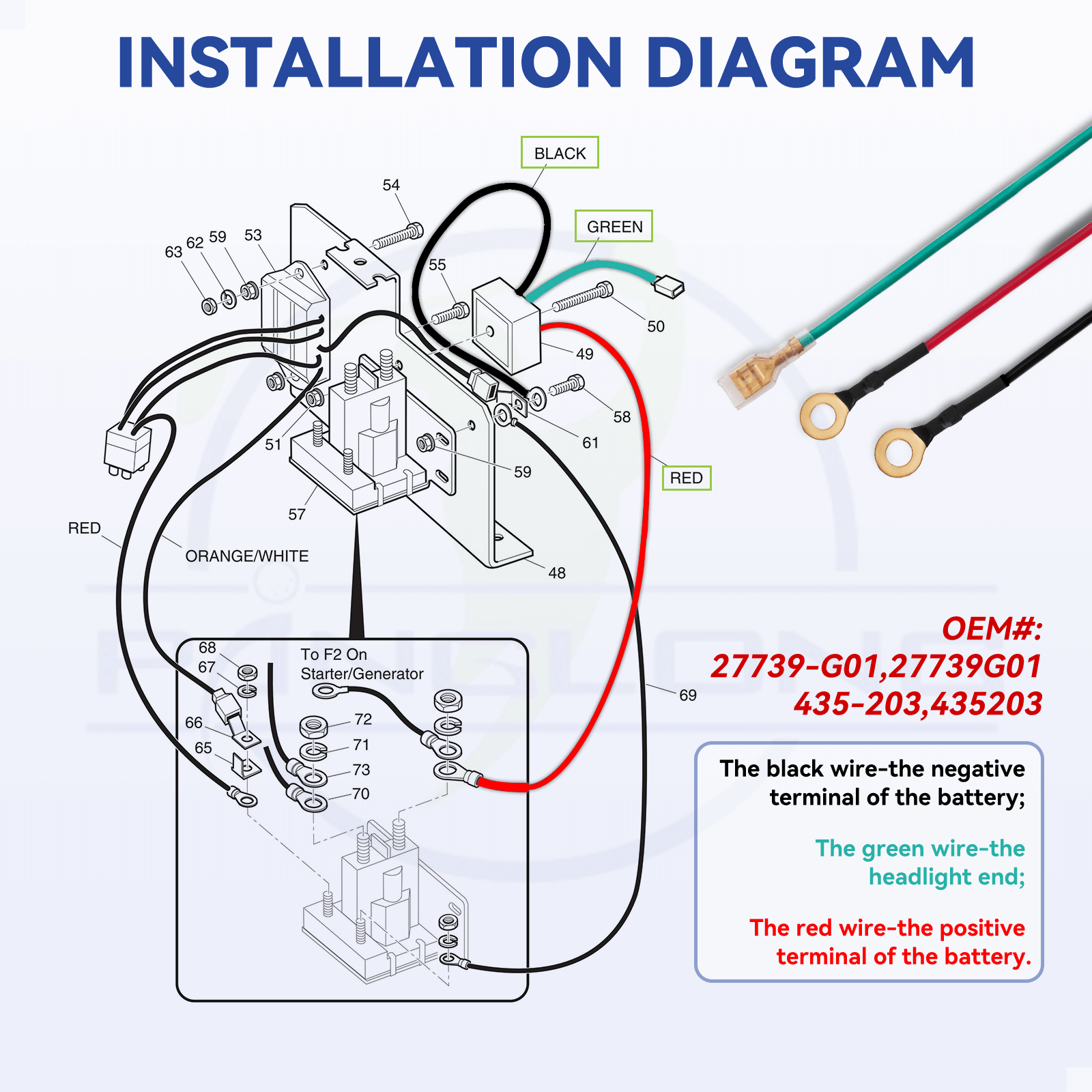 Voltage Regulator for EZGO TXT Gas Golf Carts 1994-Up OEM 27739-G01 | Drive-up