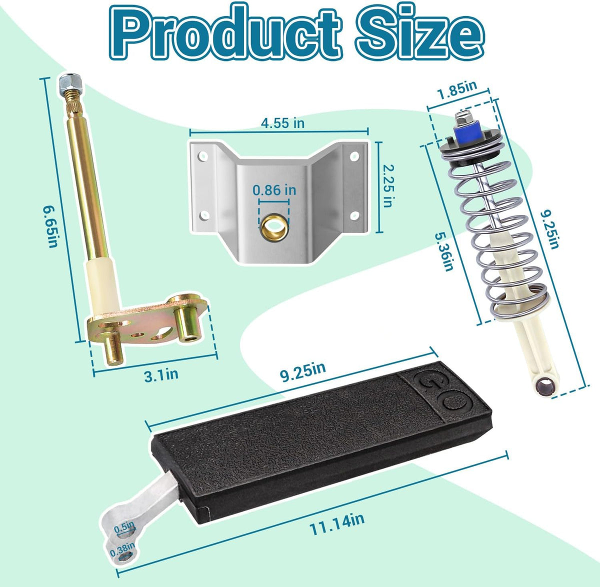 DS Pedal Rebuild Kit Accelerator Pedal Repair Kit for 1996 Up Club Car DS Gas and Electric Golf Carts
