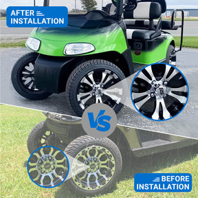 SS Golf Cart Wheel Hub Caps 2.65 inch