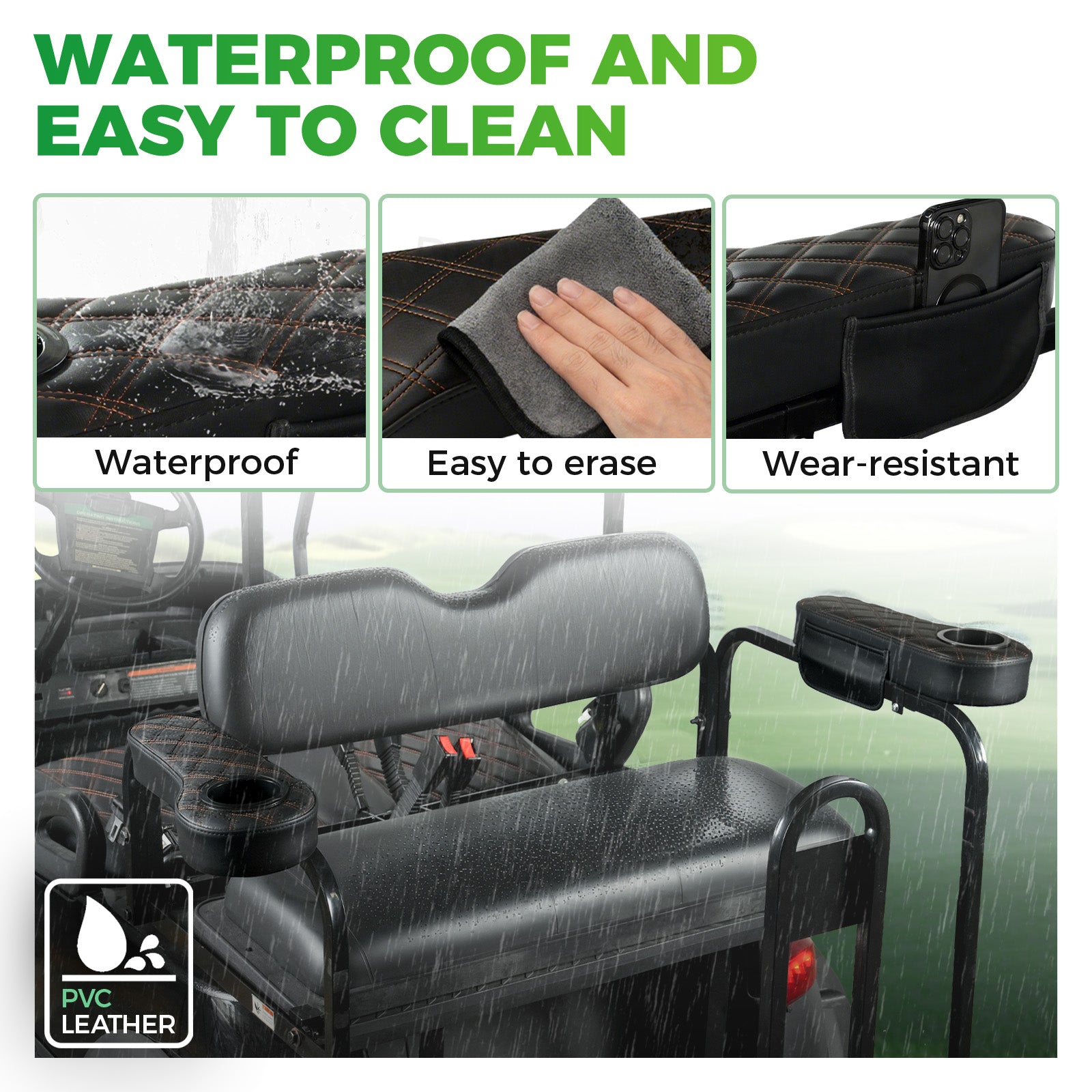 Golf Cart Armrests with Cup Holder