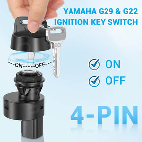 Golf Cart Ignition Switch with Keys for Yamaha G22 G29 Drive 2