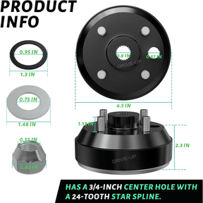 Golf Cart Brake Drum Hub Assembly for EZGO TXT