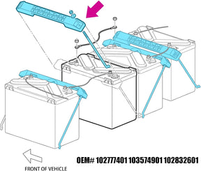 Battery Hold Down Rods & Plate Kit