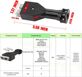 36V EZGO Charger Connector and Strain Relief Kit