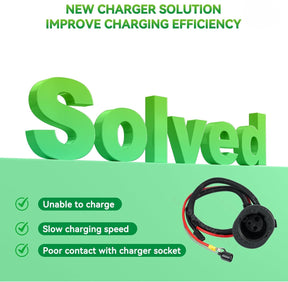 48V Golf Cart Charger Receptacle with Socket Trim for Club Car Precedent 2004-2013