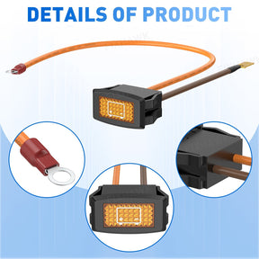 48 Volt Golf Cart Battery Light - Warning Light Replacement for Club Car Precedent | Drive - up - Drive - up