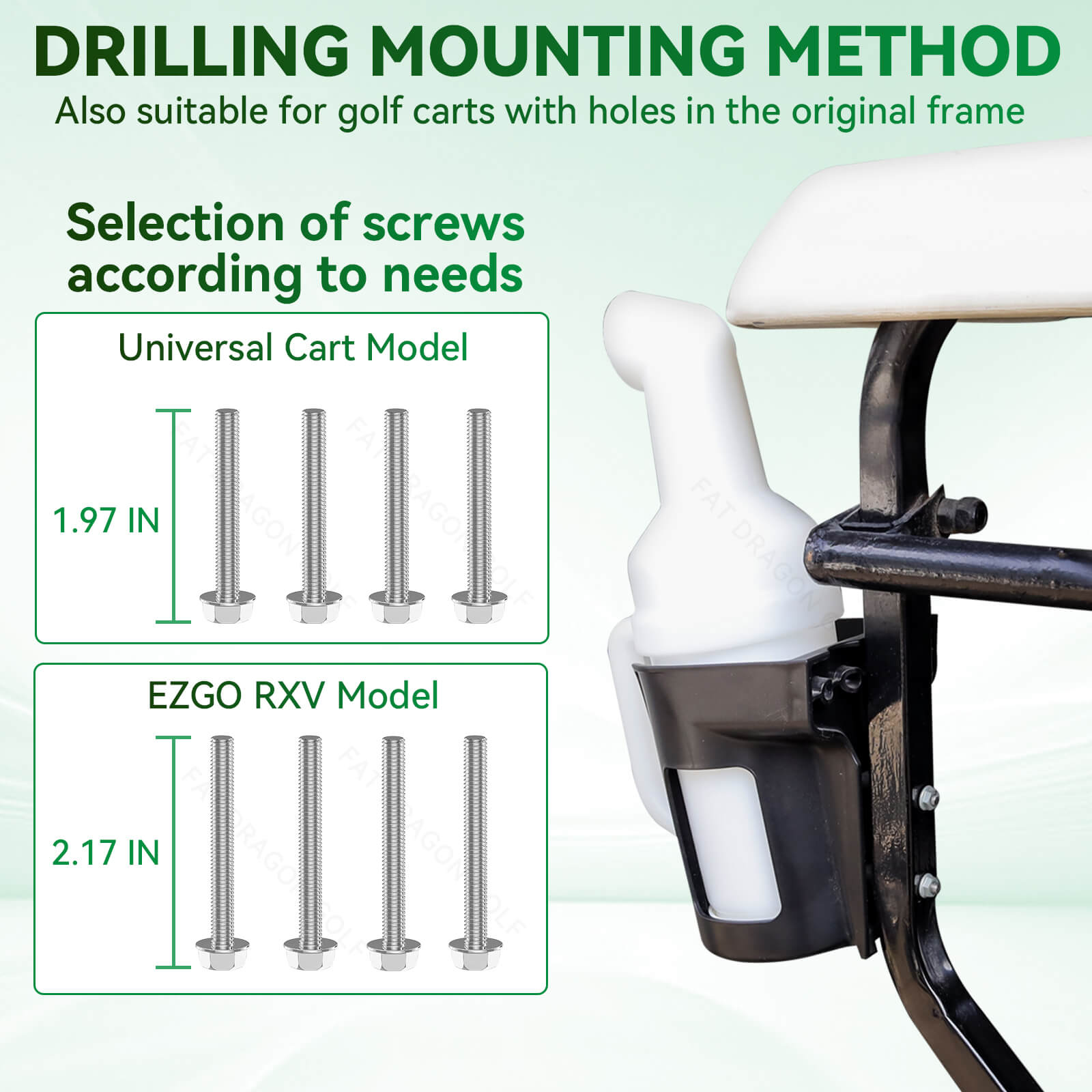 No-Drill Universal Golf Sand Bottles with Handle
