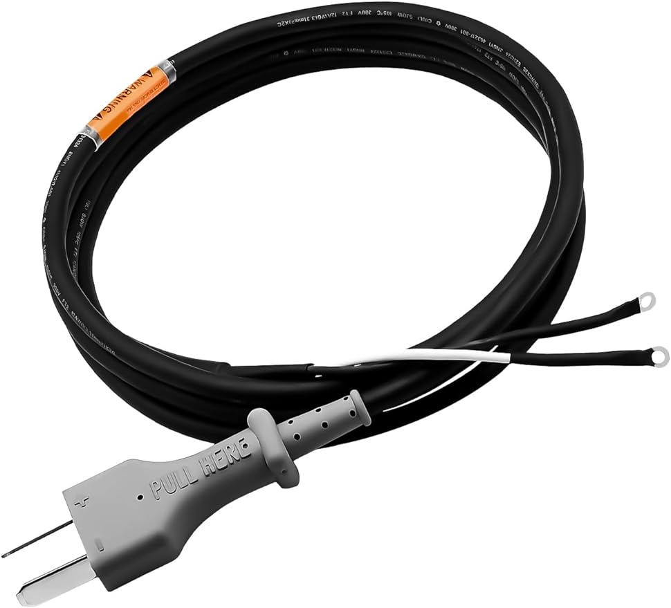 Golf Cart 36V Battery Charger Cord with Plug Set, 2 Blade DC Charger Cord for Club Car DS, EZGO and Columbia Electric, OEM#1016433-01 |Drive-up