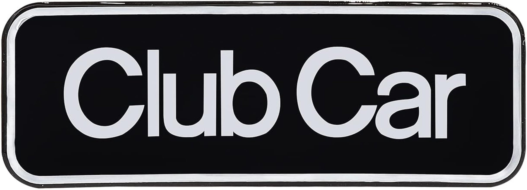 Name Plate for Club Car Onward Emblem Silver for Golf Cart-6.42" X 2.24" | Drive-up