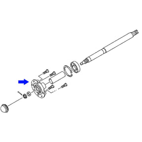 Yamaha Rear Wheel Hub Replacement for G29 Drive Golf Carts | Drive-up