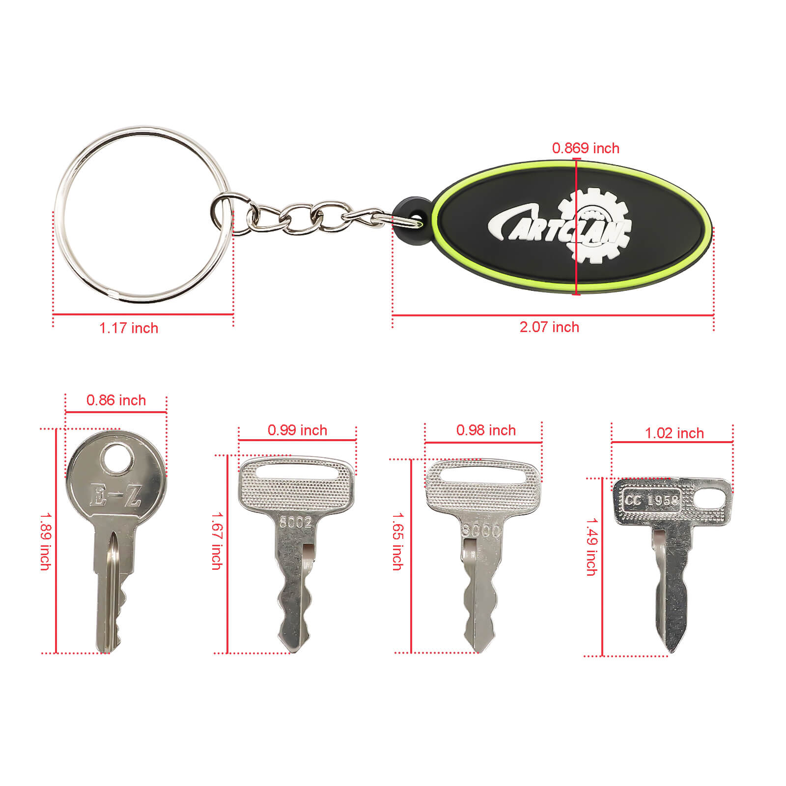 Golf Cart Keys Set