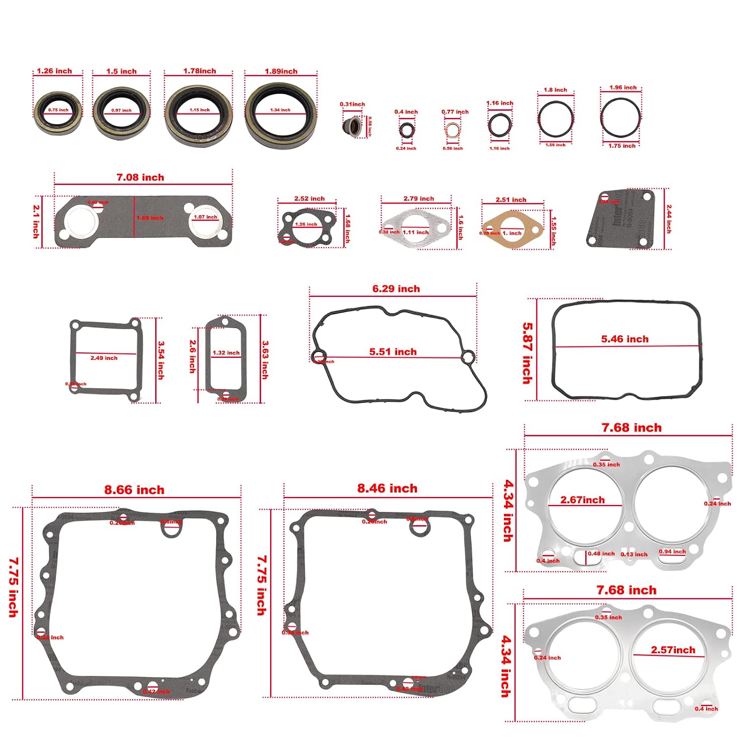 Complete Gasket Seal Rebuild Kit for EZGO 295cc/350cc Gas Engines 1991-2008 | DRIVE UP