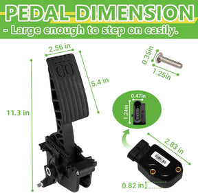 Golf Cart Accelerator Pedal Assembly with Throttle Sensor Kit for Club Car 2010-Up Precedent/Tempo/Onward - DRIVE UP