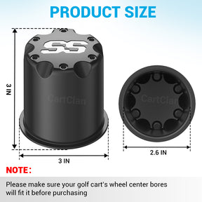 golf cart wheel center cap