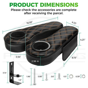 Golf Cart Armrests with Cup Holder and Phone Storage Pouch Fit Club Car EZGO Yamaha | Drive-up