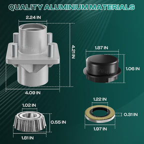 Golf Cart Front Wheel Hub Assy for EZGO 1979-2001.5 - 2-pack | DRIVE UP