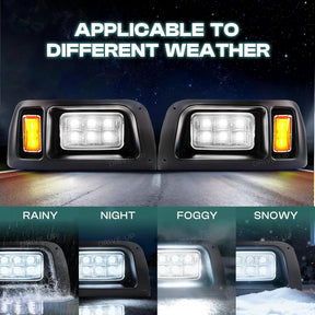 Golf Cart LED Headlights for Club Car DS 1993-Up Models 12 Volt Modified Headlight | DRIVE UP