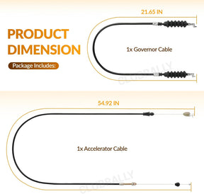 Golf Cart Governor & Accelerator Throttle Cable for Club Car DS & Precedent 2011-2015