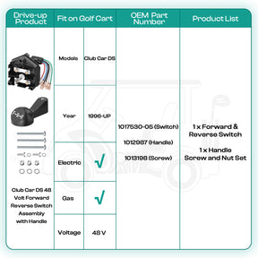 Golf Cart Forward Reverse Switch Club Car DS 48V 1996-Up | Drive-up