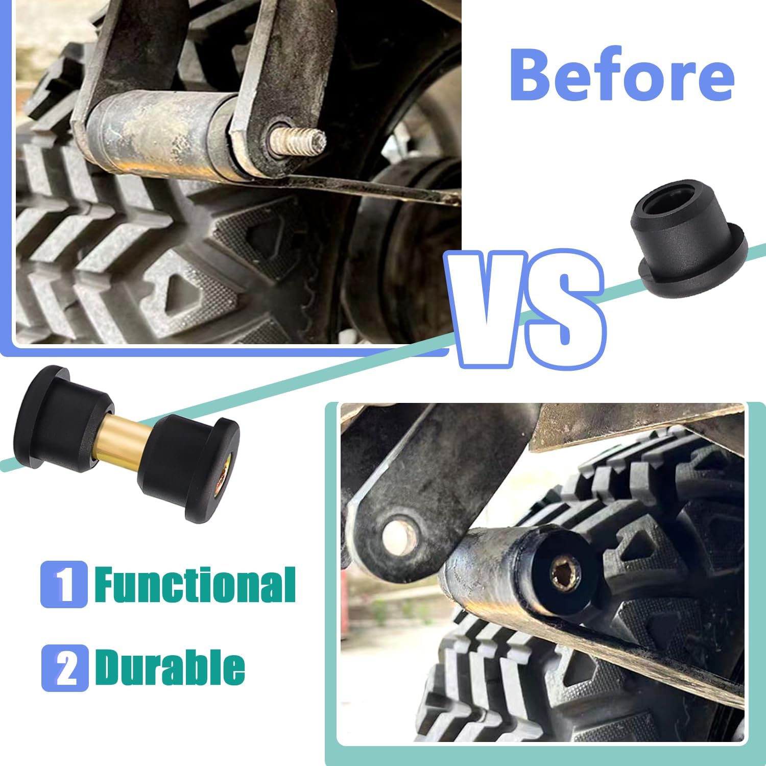 Rear Leaf Spring Bushing & Bolt Kit
