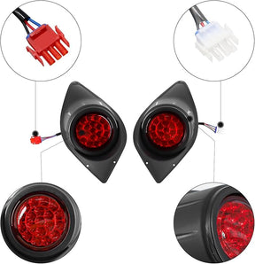 Golf Cart LED Tail Lights Complete Pair for Yamaha G29 Models | Drive-up
