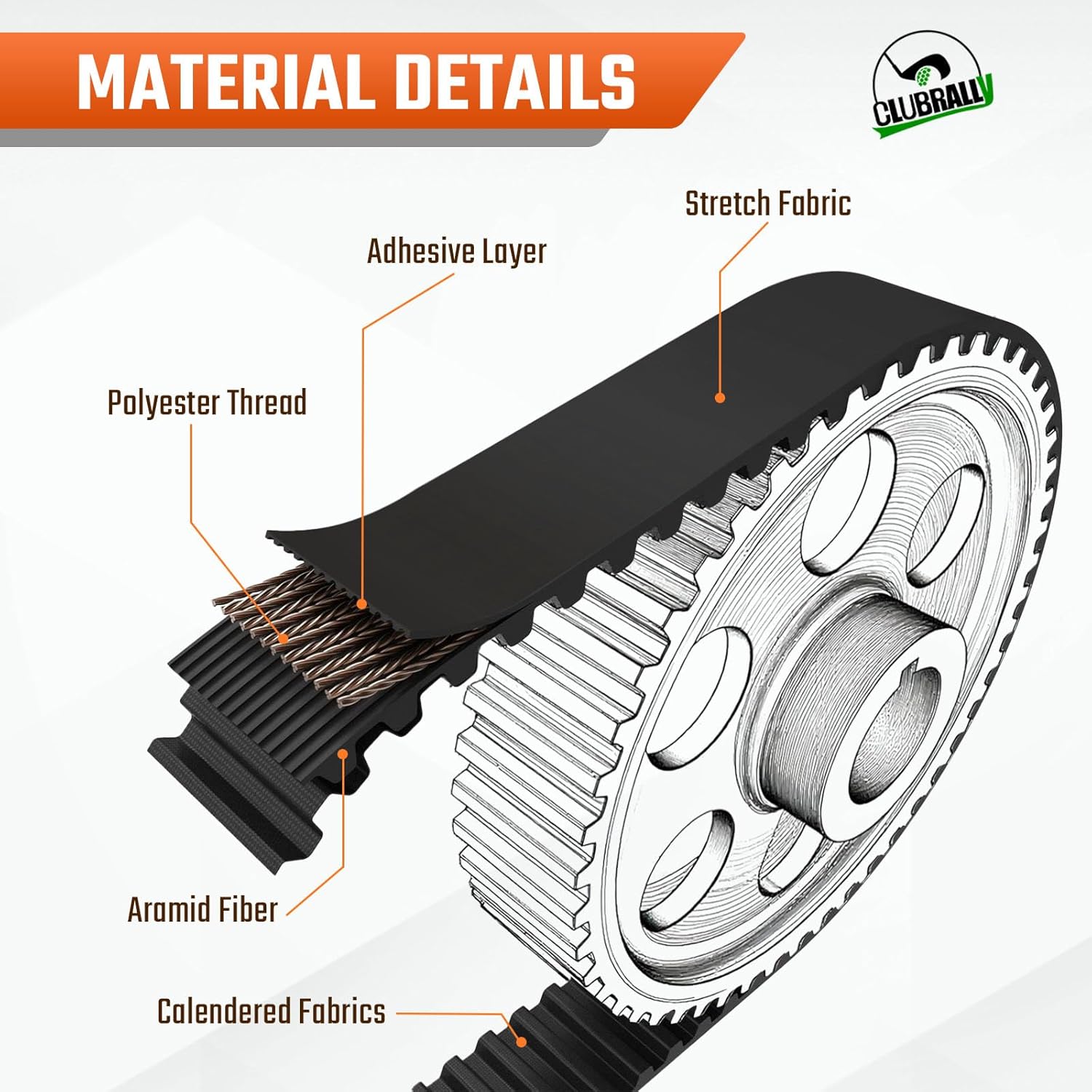 Yamaha golf cart drive belt and starter belt