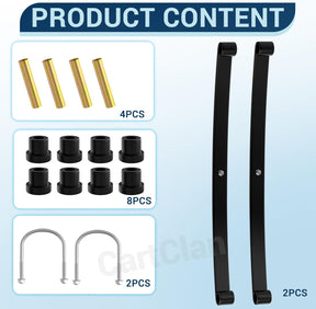 Golf Cart Leaf Spring Rear Supension with Hardware Kit for Club Car DS 1981-2016