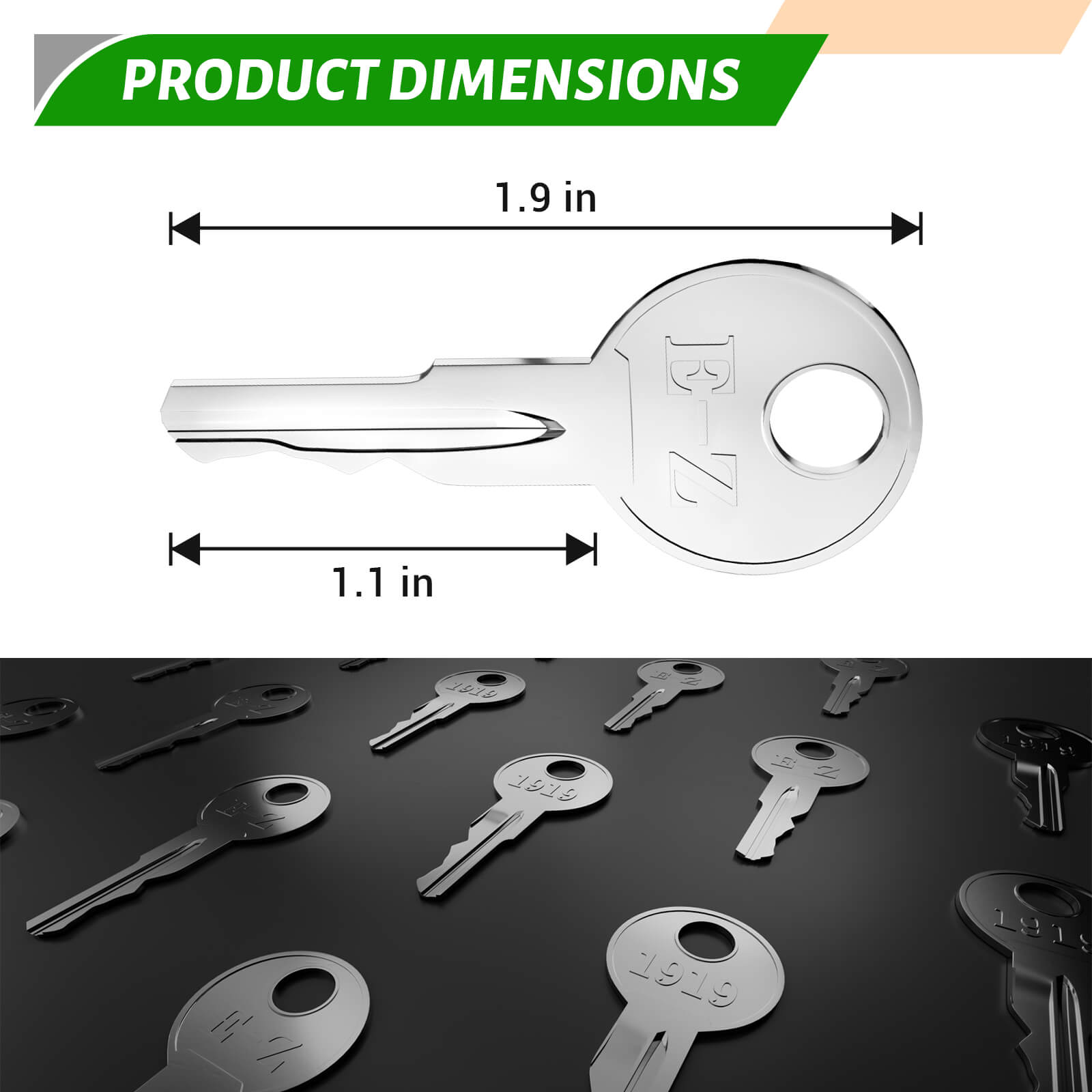 EZGO Golf Cart Key Ignition 25-Pack - Fits 1981+ gas and electric models(OEM 17063-G01) | Drive-up
