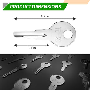 EZGO Golf Cart Key Ignition 25-Pack - Fits 1981+ gas and electric models(OEM 17063-G01) | Drive-up