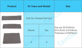 golf cart decals for Club Car Onward