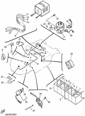 Yamaha Golf Cart Charger Plug and Receptacle