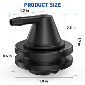 golf cart tank vent isolator for club car