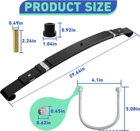Heavy Duty Rear Leaf Spring Kit for Club Car Precedent