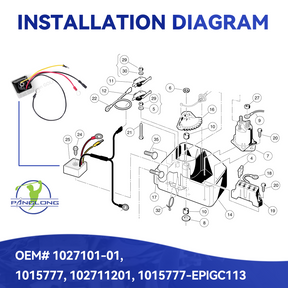 Golf Cart Voltage Regulator for Club Car DS & Carryall Gas | Drive-up