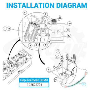 Club Car Resistor Assembly with Connectors