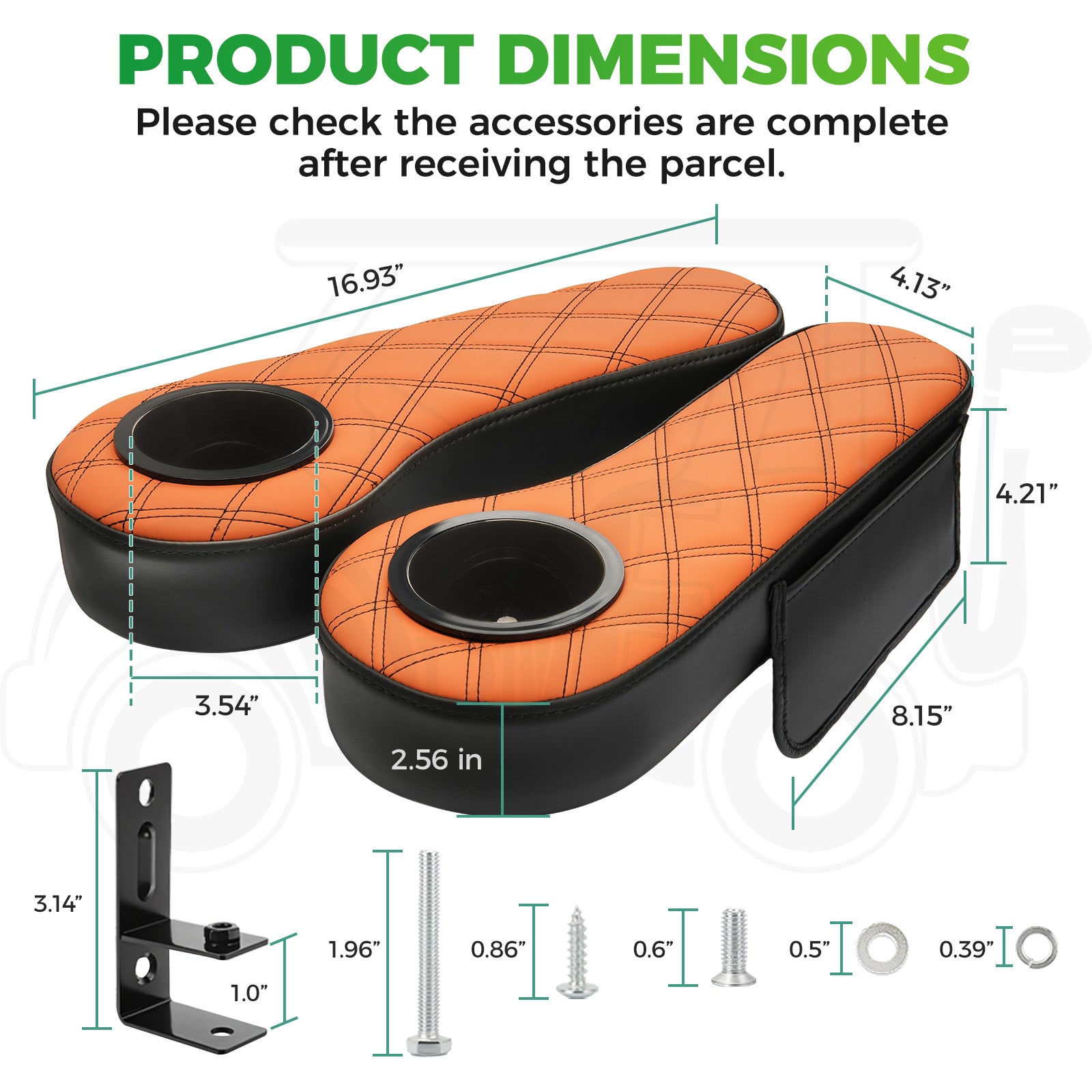 Golf Cart Armrests with Cup Holder