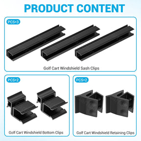 Golf Cart Windshield Retaining Clip Kits Fits Club Car DS