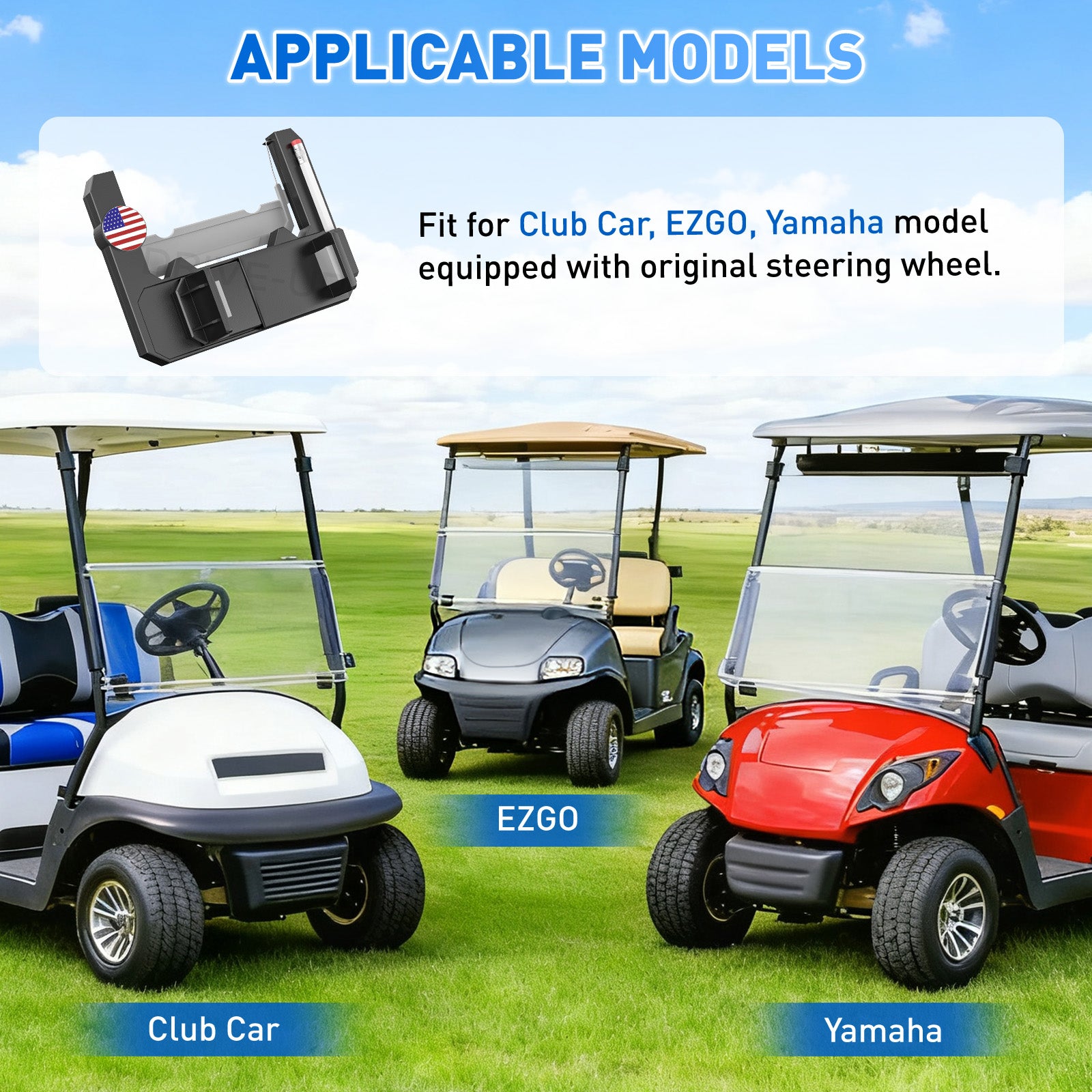 golf cart phone holder